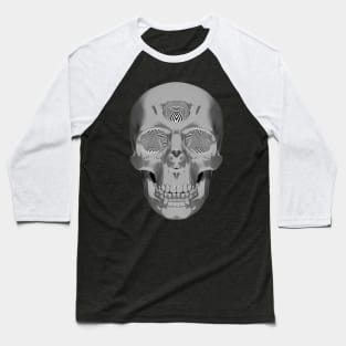 Skull - Third Eye Open Baseball T-Shirt